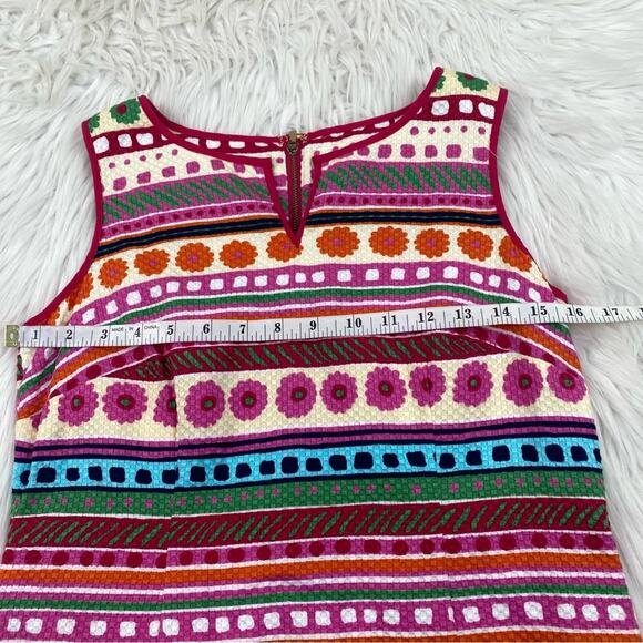 Talbot's Women's Seersucker Cotton Sheath Dress Pink Size 4P Striped - Picture 8 of 8